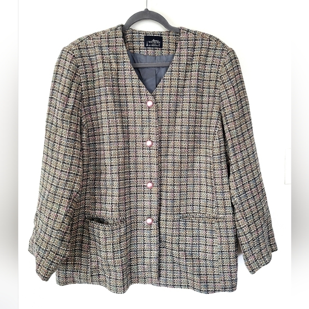 Anne Weyburn Tweed Blazer